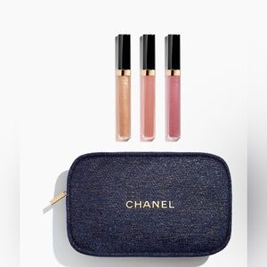 Authentic CHANEL ALWAYS BRILLIANT Lipgloss Trio Set